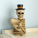 Skeleton Statue Storage Tube for Desktop