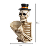 Skeleton Statue Storage Tube for Desktop