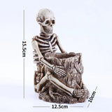 Resin Skeleton Pen / Makeup Brush / Pencil Storage Holder