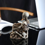 Resin Skeleton Pen / Makeup Brush / Pencil Storage Holder