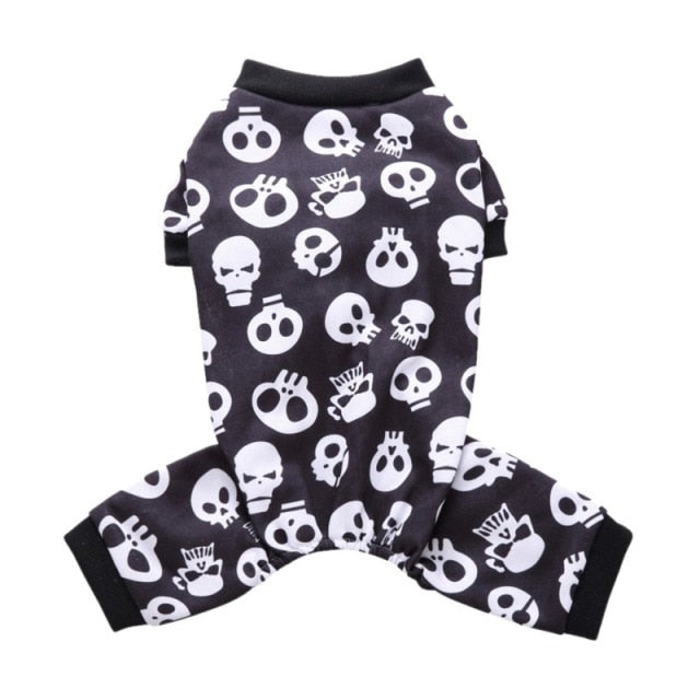 Skull Printed  Pet Jumpsuit