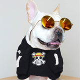 Dog Skull Print Sweater For Small - Medium Dogs