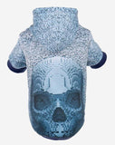 3D Digital Print Skull Winter Pet Hoodie with Harness Hole