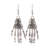 Skull Hand Earrings+Necklace Jewelry Set