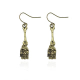 Skull Hand Earrings+Necklace Jewelry Set