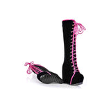 2021 Women's High Lace Up Goth Boots