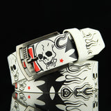 Punk Rock Skull PU Leather Belt