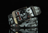 Punk Rock Skull PU Leather Belt