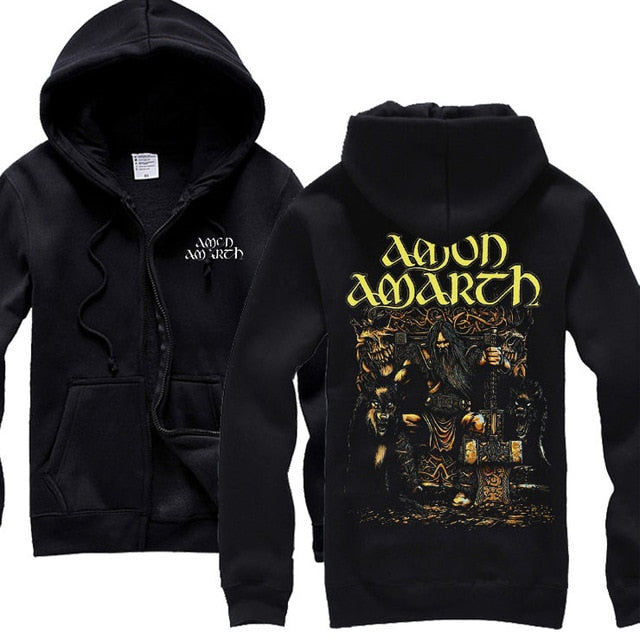 2021 Amon Amarth Rock Cotton Hoodie Heavy Metal 3D Skull Sweatshirt S-3XL