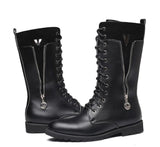 Motorcycle Boots Skull Combat Boots